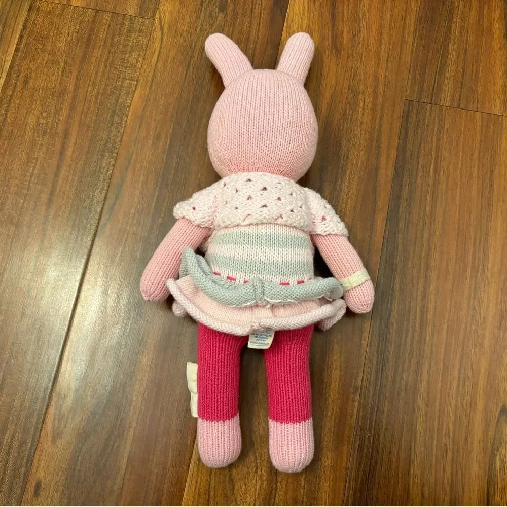 cuddle + kind Chloe the bunny hand knit plush